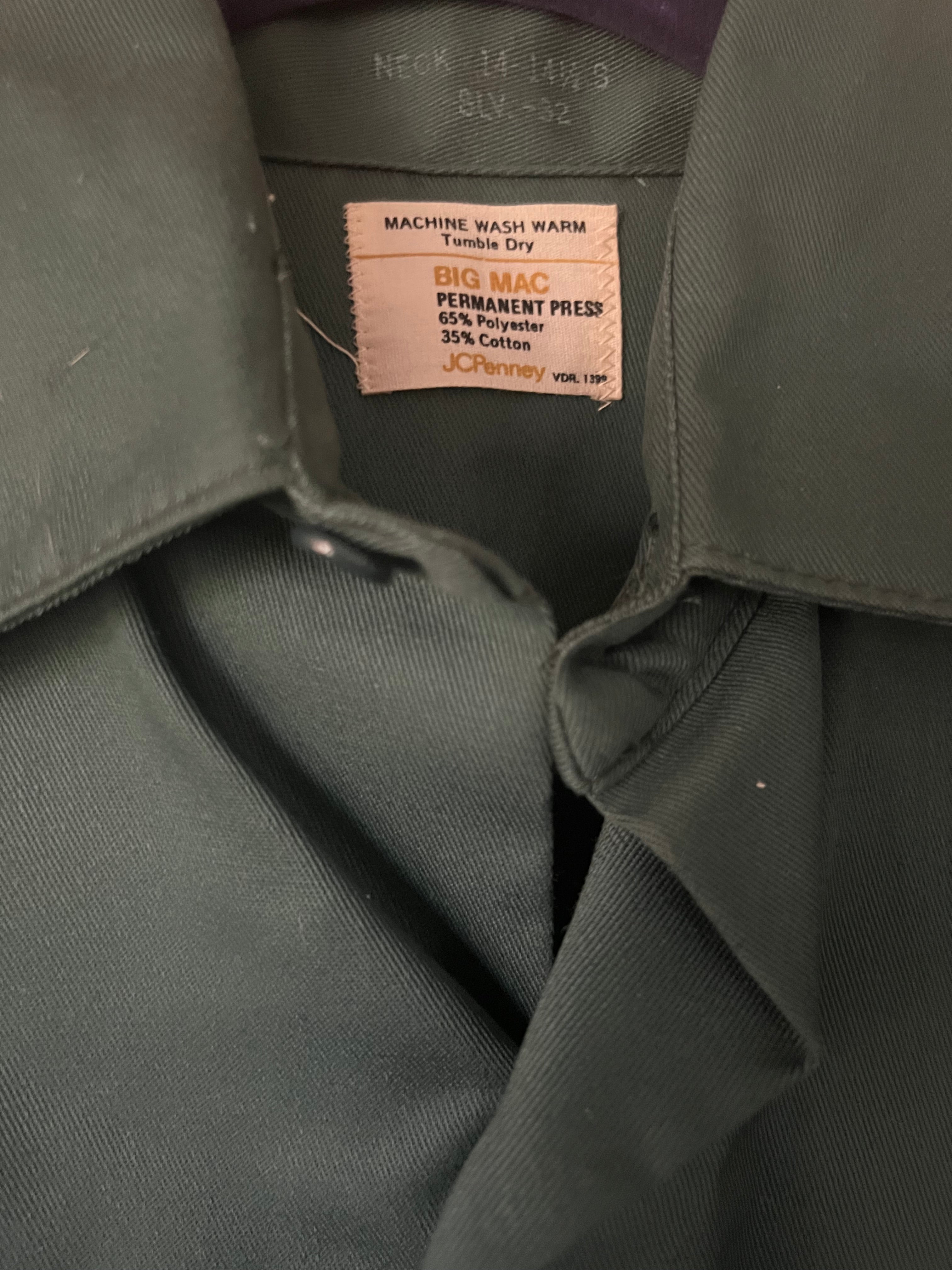 Vintage Big Mac JC Penney Work Shirt – Raven & Rust Mercantile